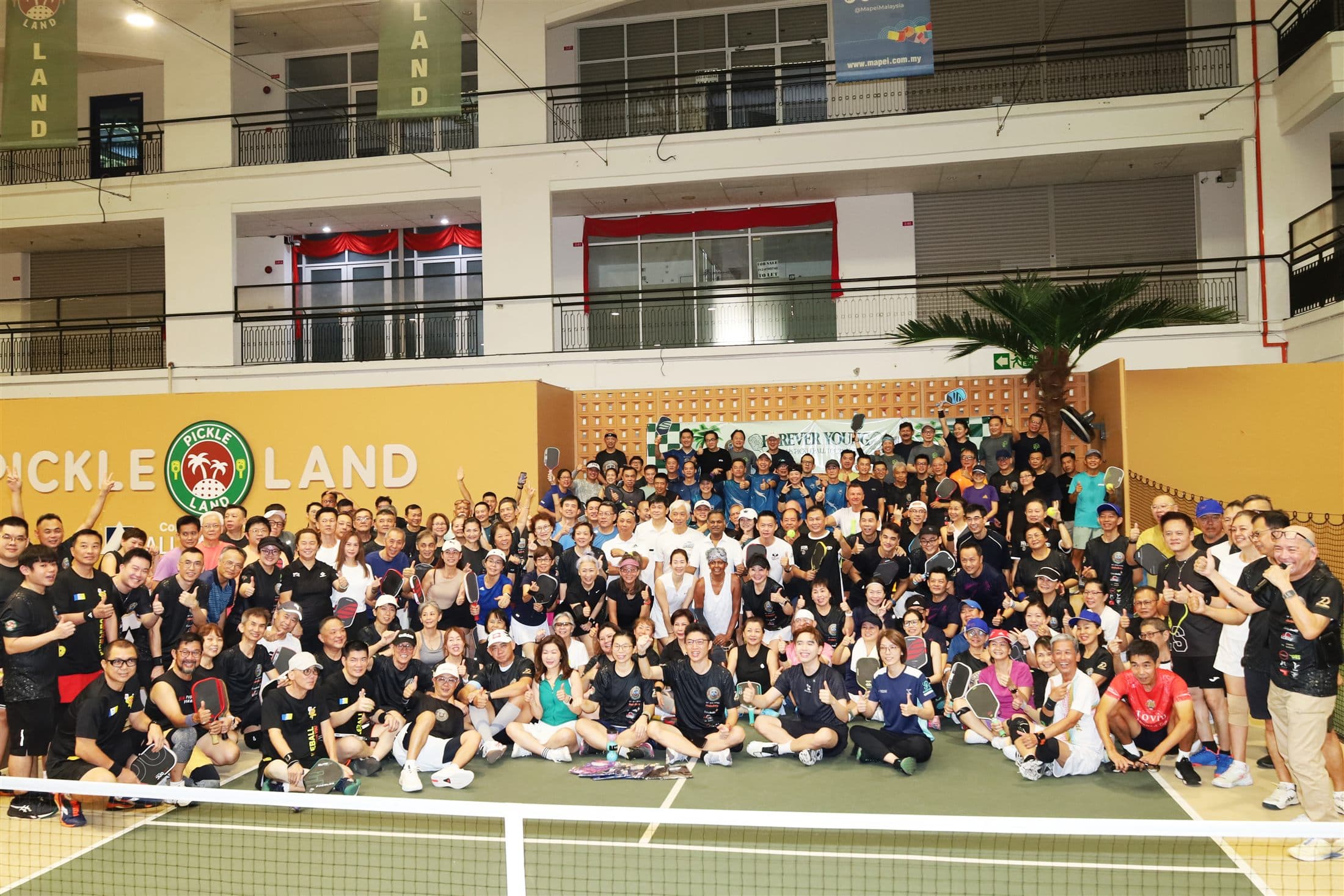 A packed turnout of Pickleland members at the Forever Young 50+ tournament