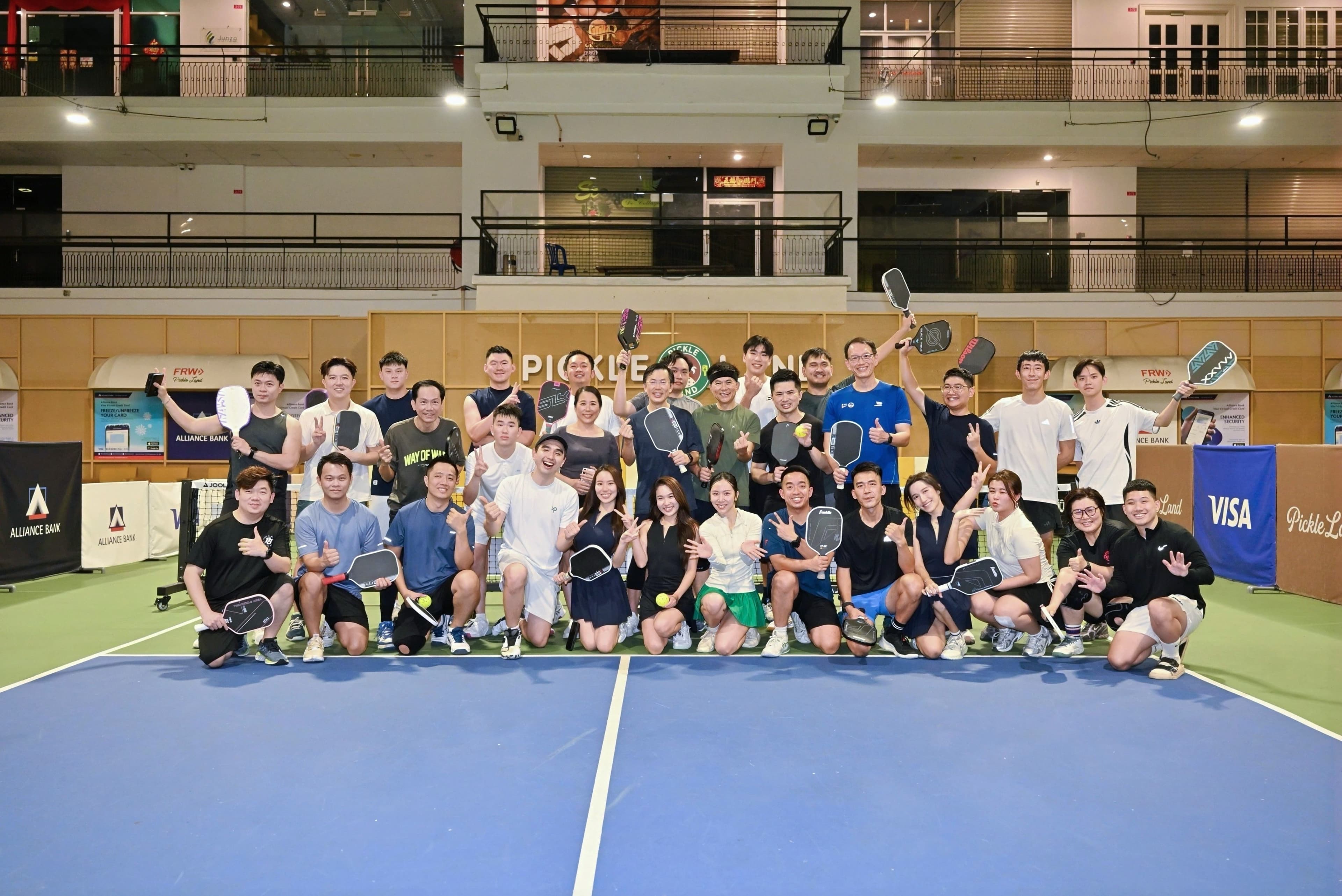 CEO Sports Club session 011 full group photo at Pickle Land